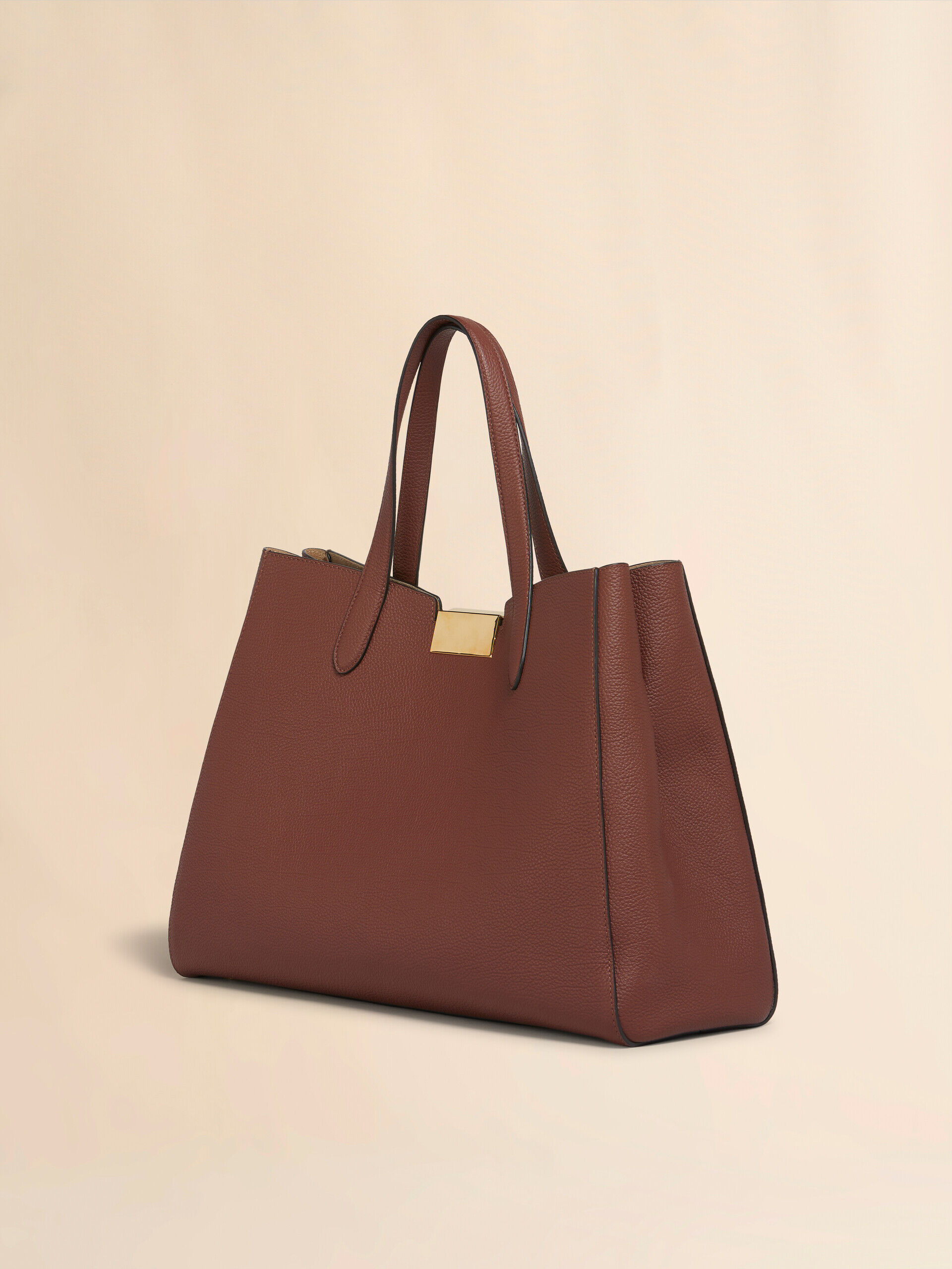 ブリックレッド レザー製 Trunkaroo トートミディアムハンドバッグ | Marni