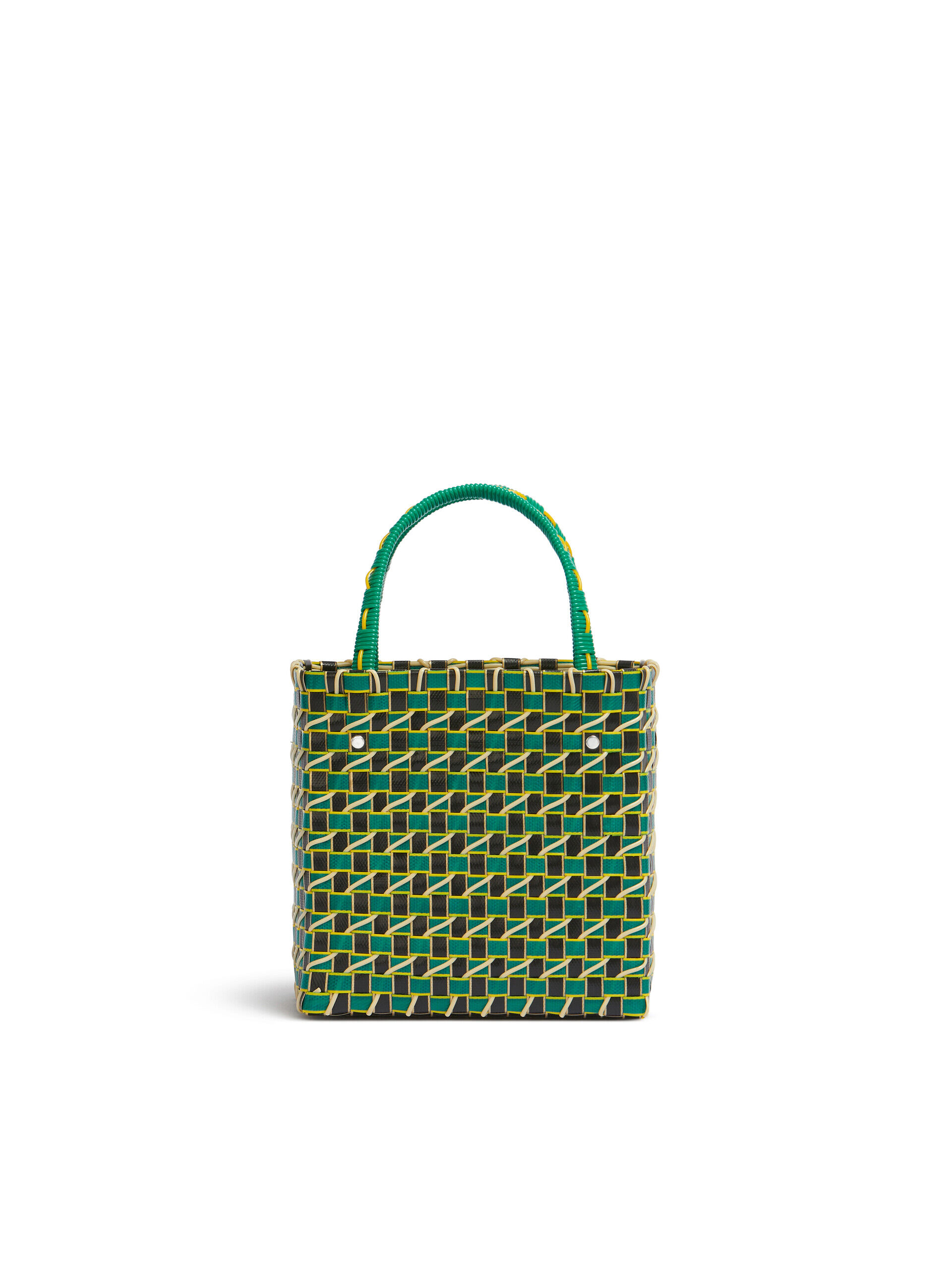 グリーン MARNI MARKET Diagonal Cable ミニ バスケットバッグ | Marni