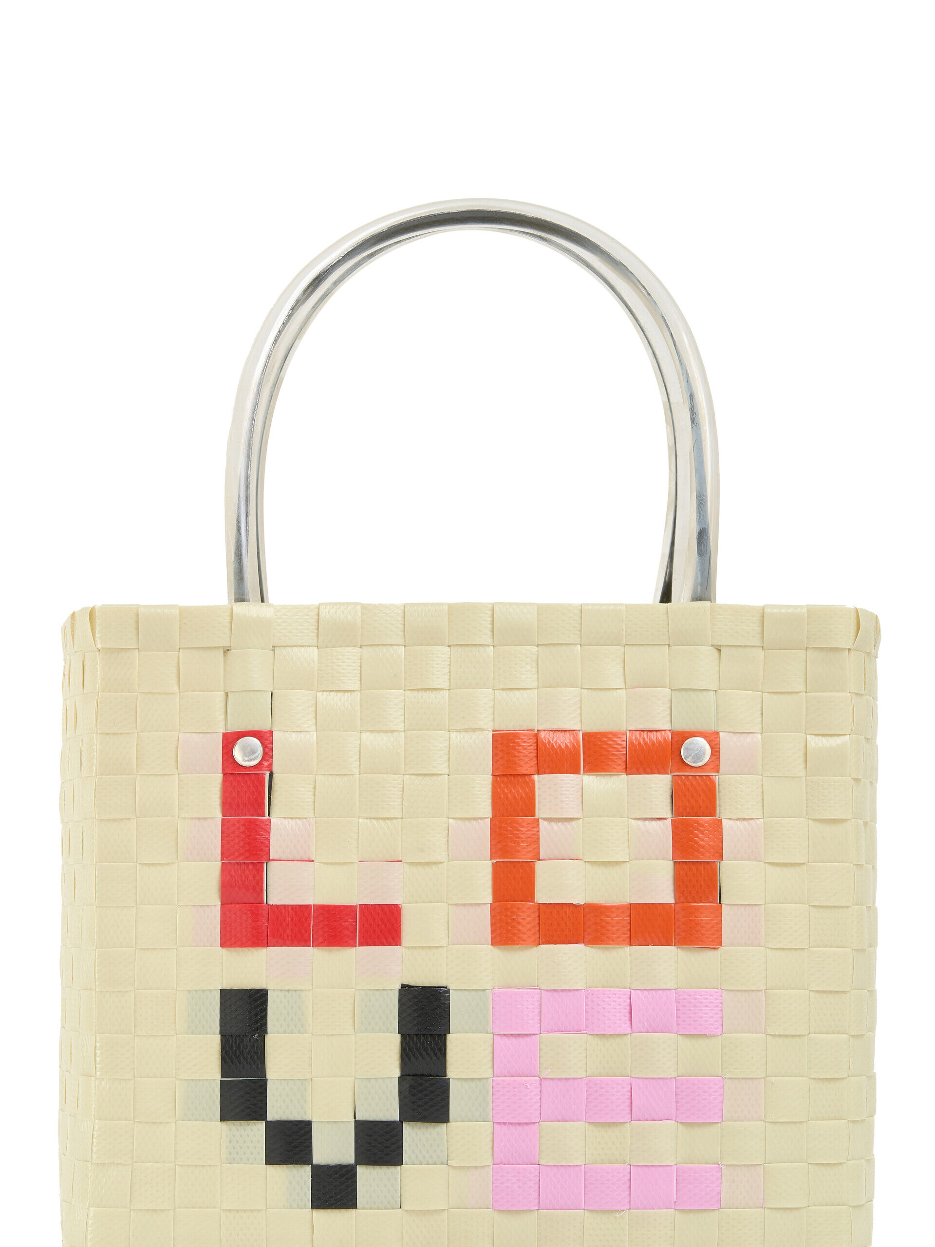ブラック(ブラックハート) MARNI MARKET LOVE MINI BASKET BAG | Marni