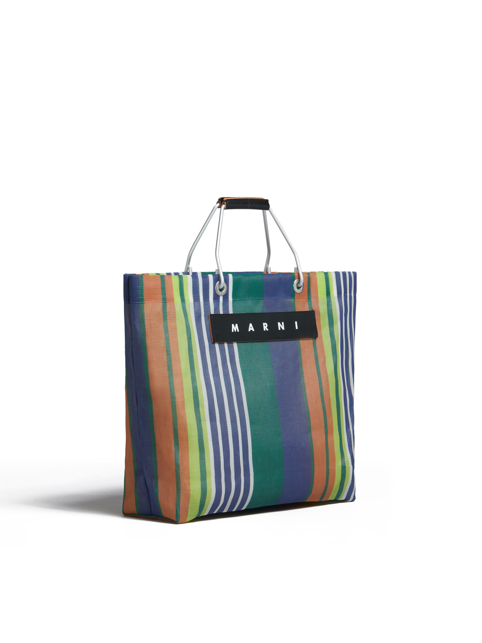 グリーンブルー MARNI MARKET STRIPE BAG | Marni