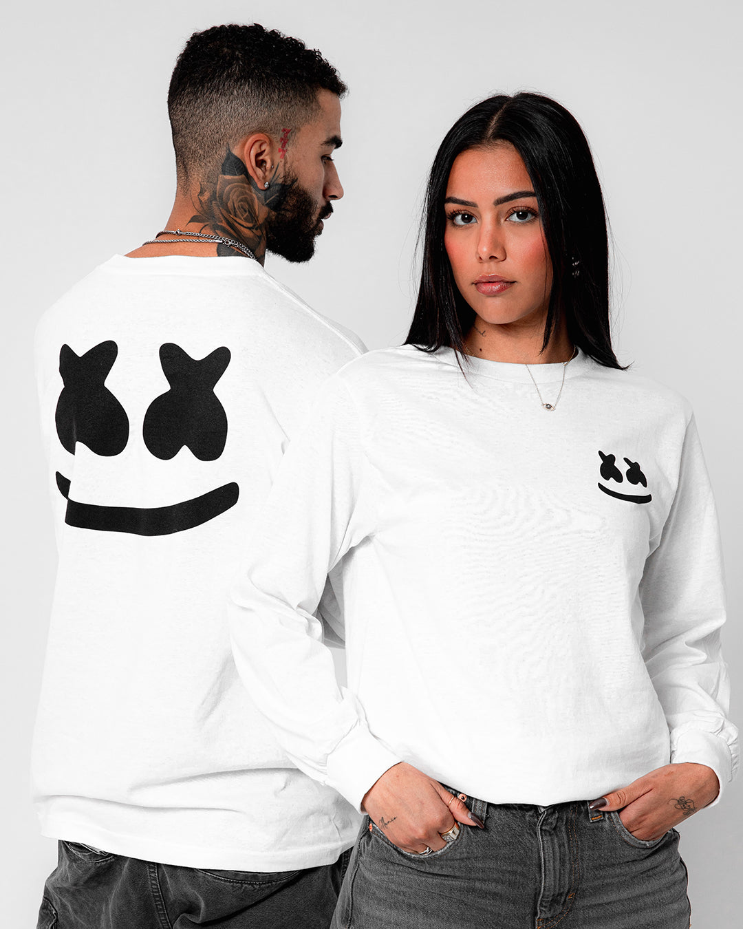 Marshmello | Smile Crest L/S Shirt