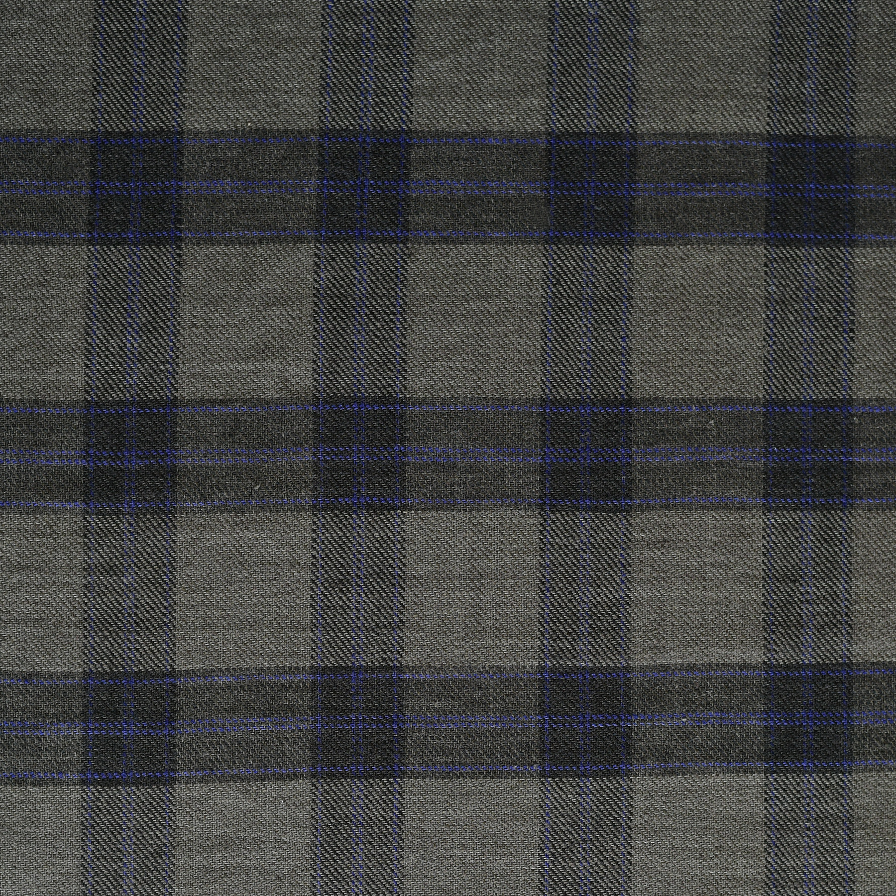 キッチンリネン :: 布・生地 :: タータンチェック(グレー×黒) 生地 幅