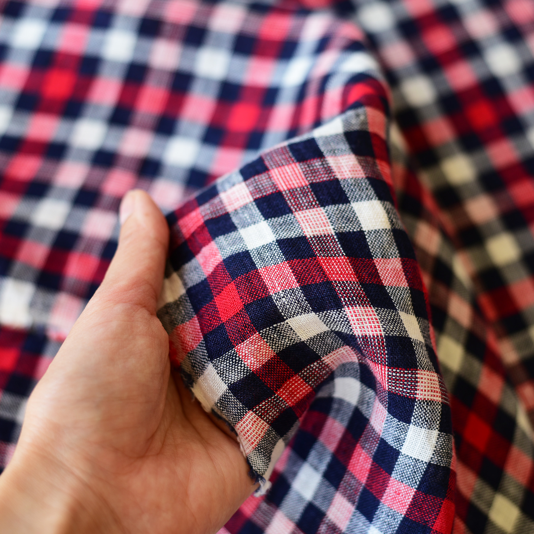 キッチンリネン :: 布・生地 :: トリコチェック#40 生地 幅154cm