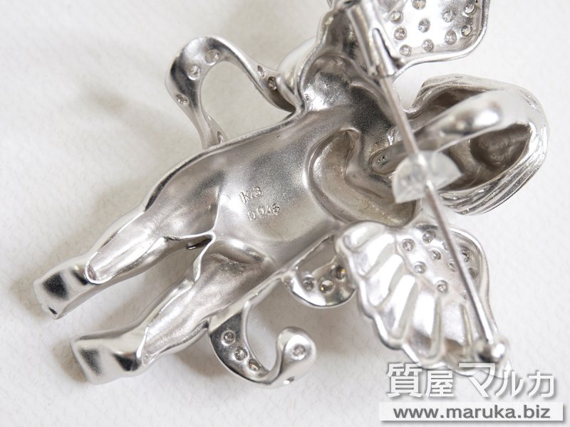 K18WG 天使モチーフ ブローチの買取・質預かり｜大阪の質屋マルカ