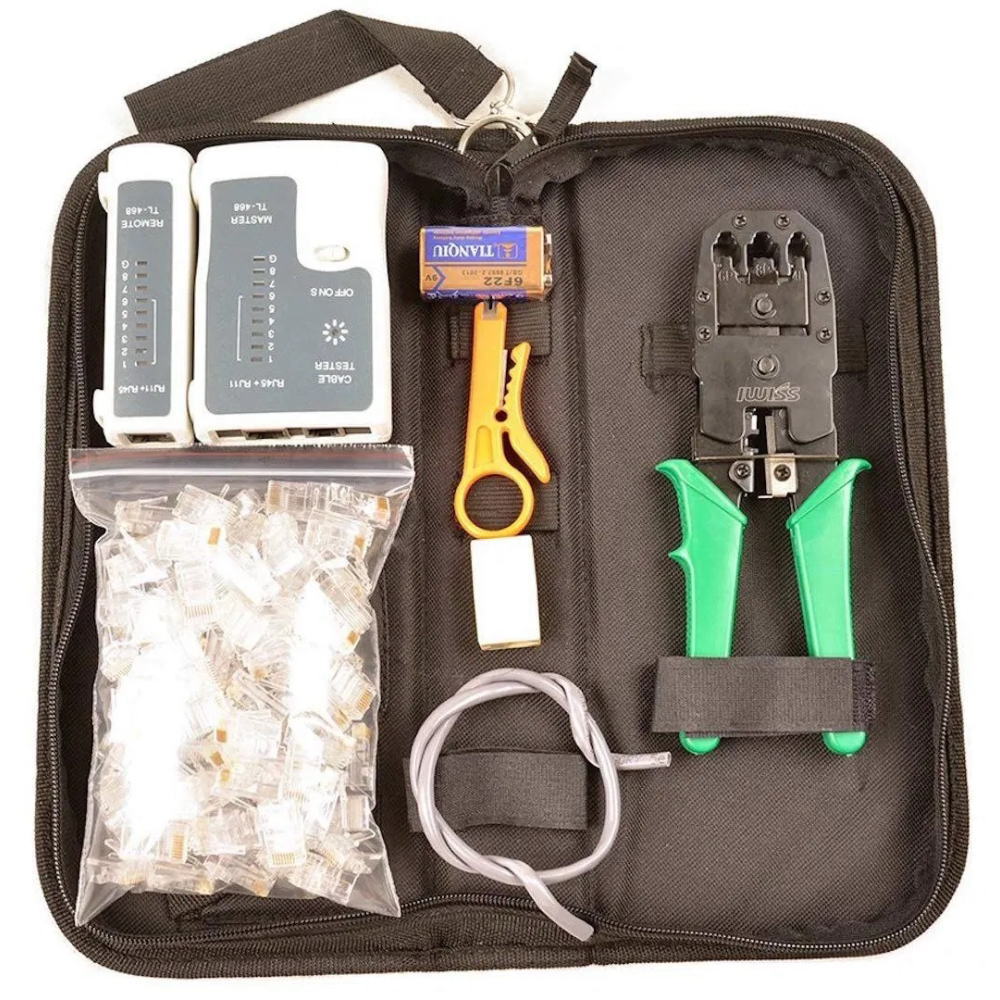 LANケーブル自作工具キット(7点セット) TL-315SET IWISS製｜電子部品