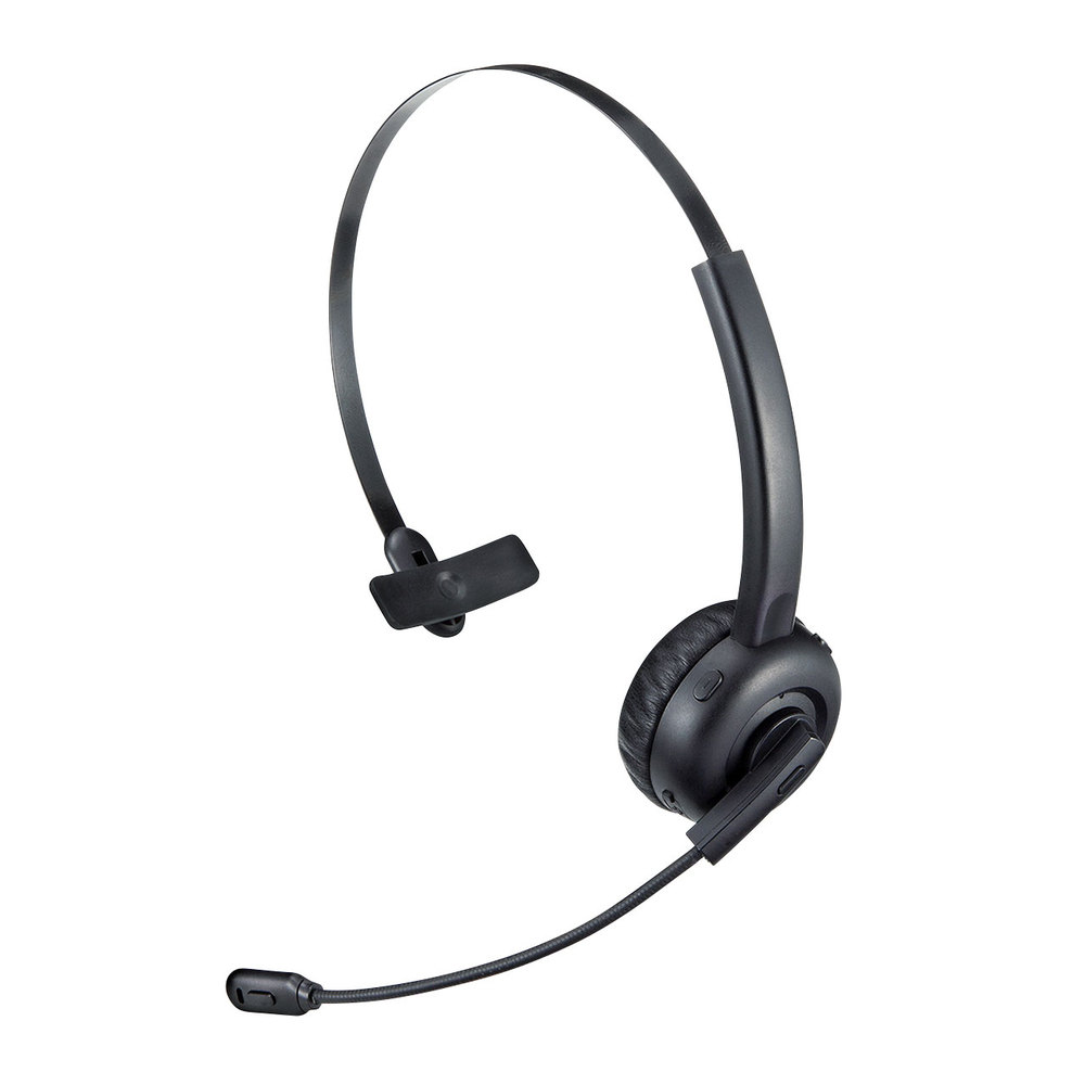 Bluetoothヘッドセット(単一指向性マイク内蔵) MM-BTMH58BK