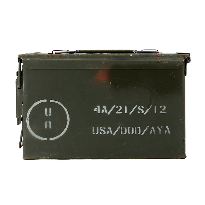 US(米軍)現用 AMMO BOX(弾薬箱)/50 Cal(12.7mm弾)用/NATO・UN調達品