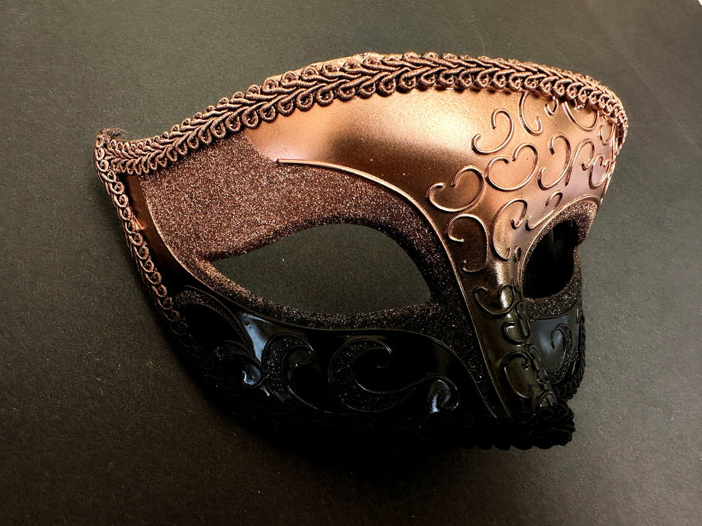 Obsidian Rose - Venetian Mask - Masquerade Store