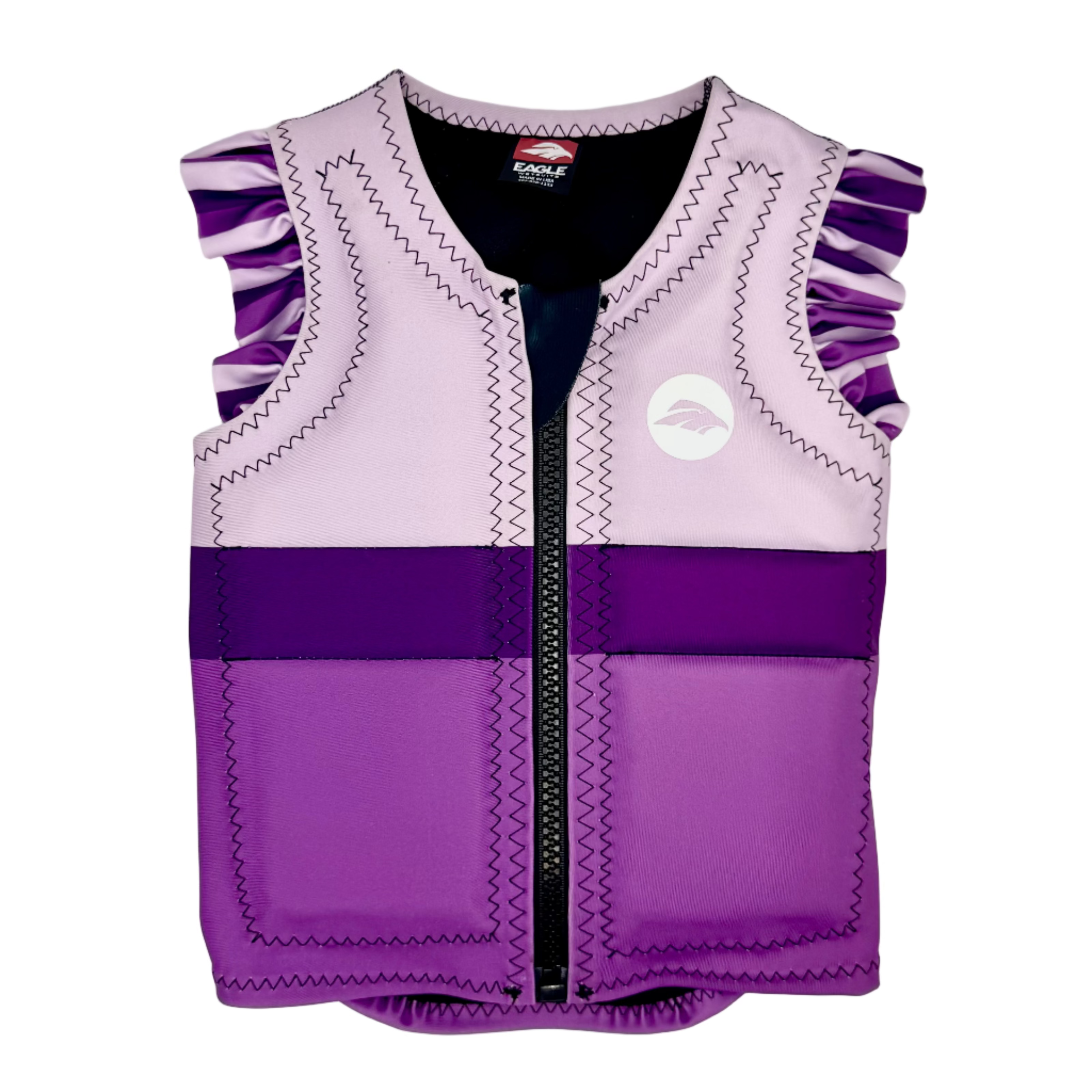 2025 Eagle Girl's Tri Color Swim Vest- Purple – Masterline