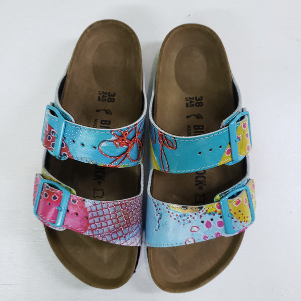 PLAYGROUND: CUSTOM BIRKENSTOCKS by HIBA ALYAWER x Michael Grey
