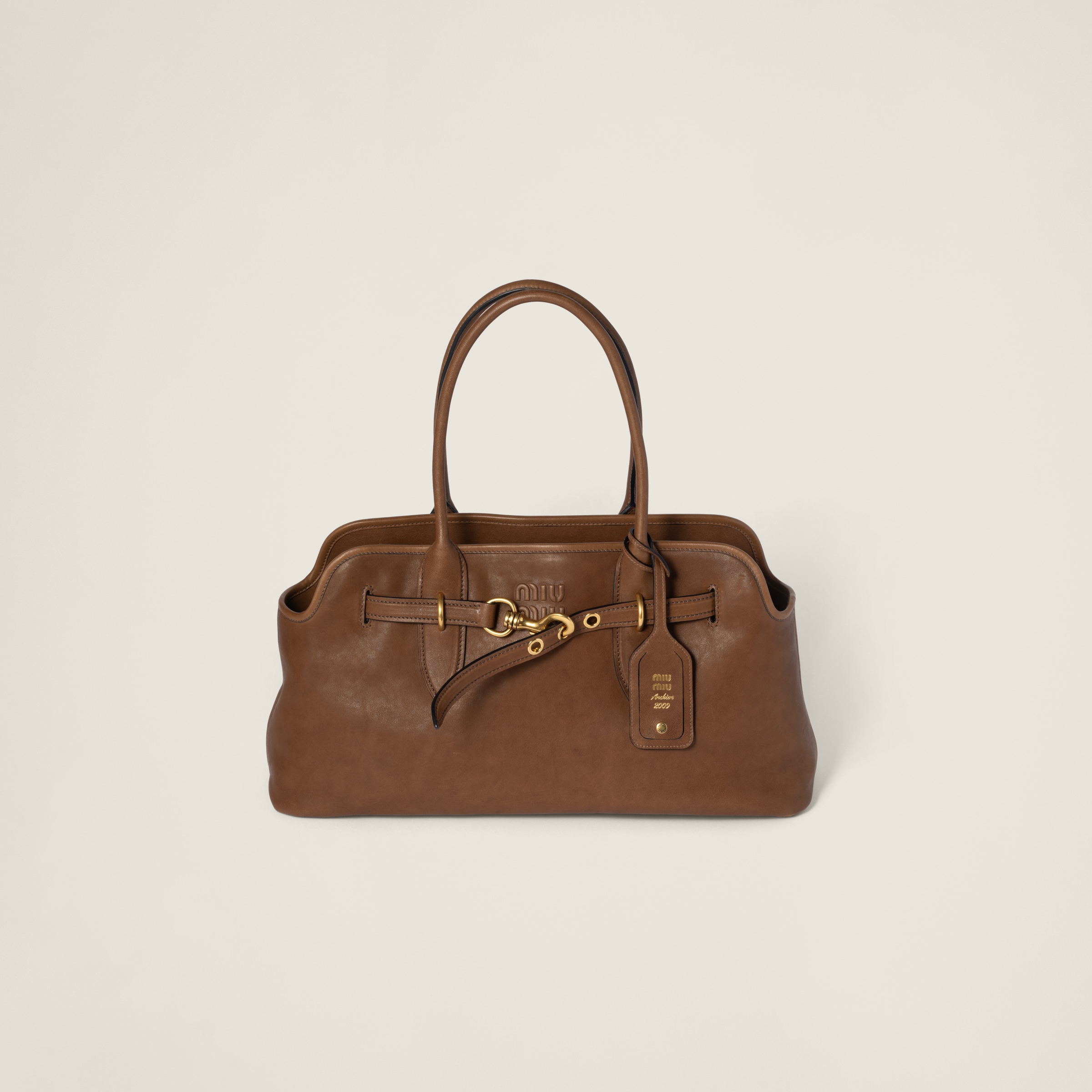 Oak Aventure Nappa Leather Bag | Miu Miu