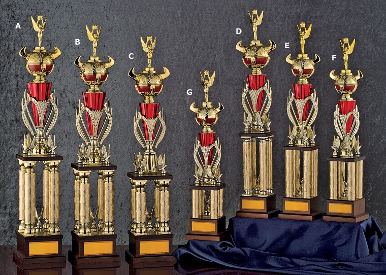 4本柱トロフィー(614) / 優勝トロフィーの激安販売｜【創業80周年