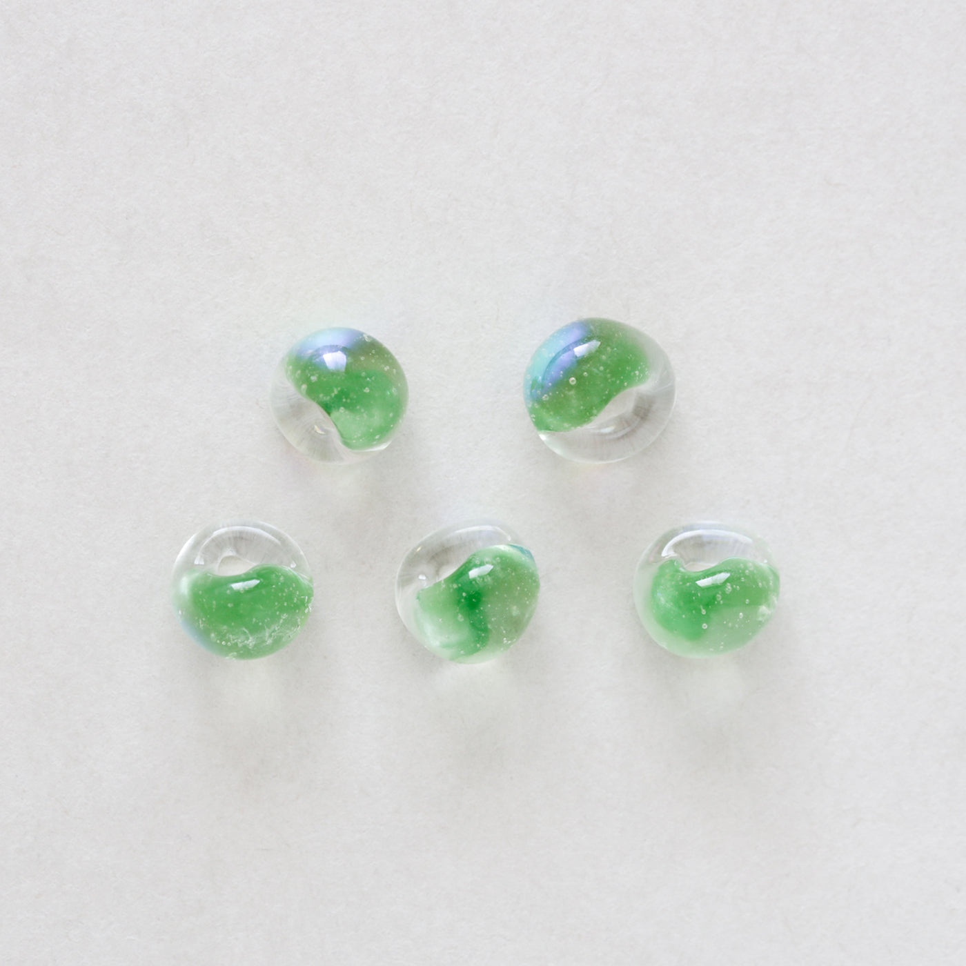 ティアドロップビーズ メタリック