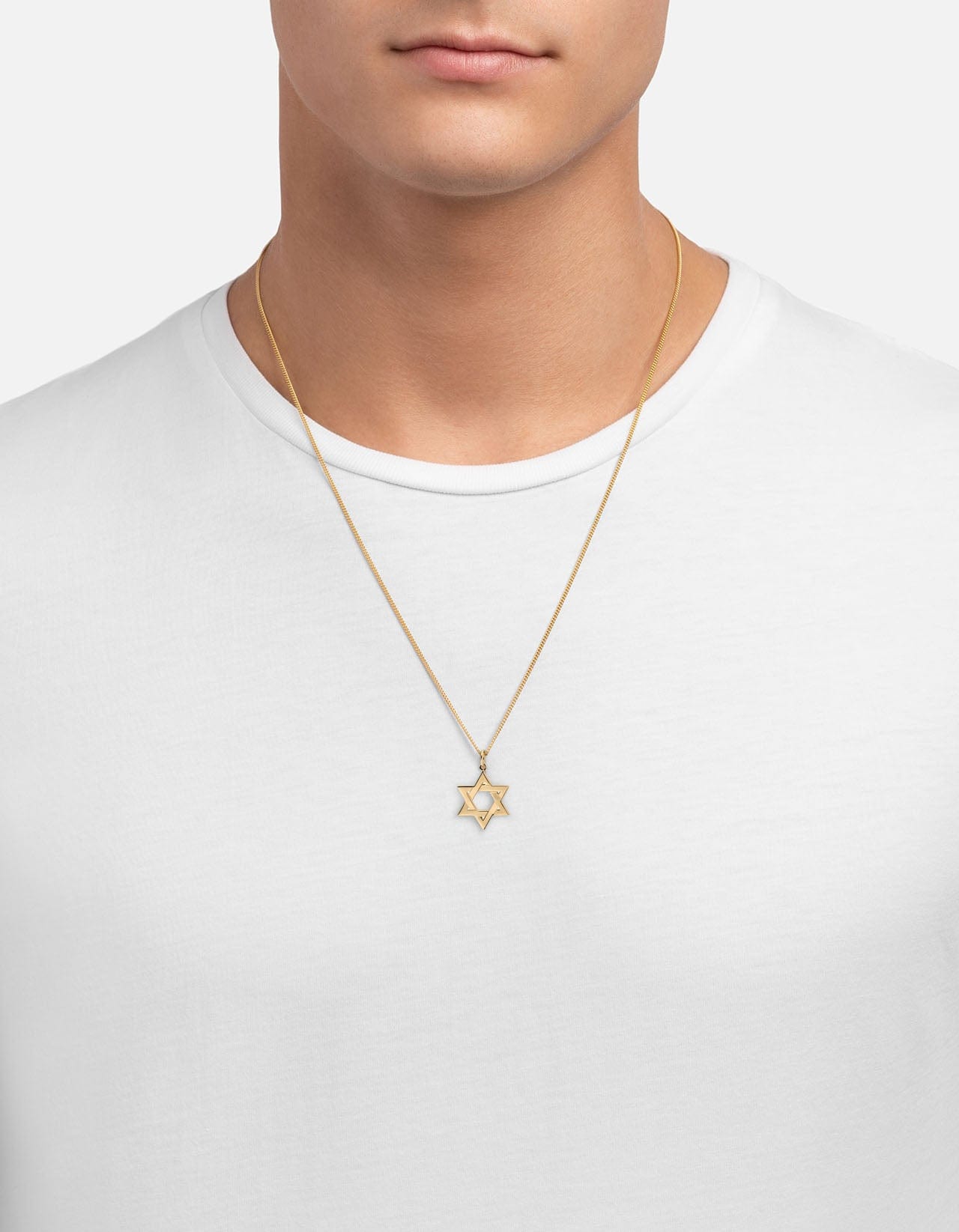 Star of David I Necklace, 14k Yellow Gold | Men's Necklaces | Miansai
