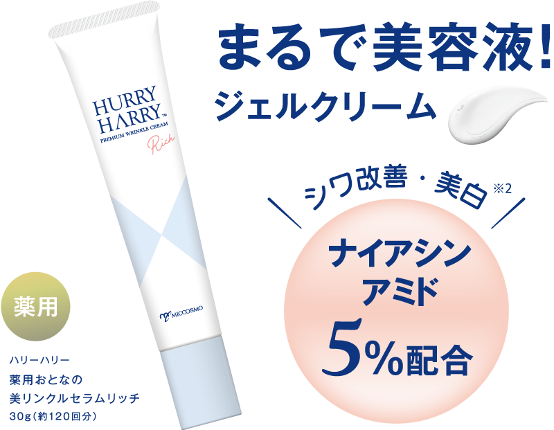 ハリーハリー 薬用おとなの美リンクルセラムリッチ