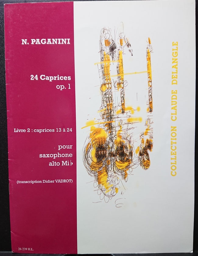パガニーニ / 24の奇想曲 2巻 第13番～第24番 (サックス洋書): 書籍