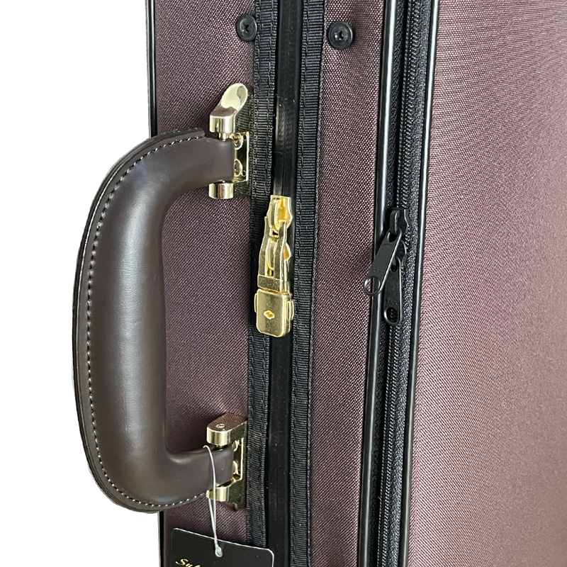 スーパーライト Shaped ケース バイオリン用 4/4 三角型 ブラウン