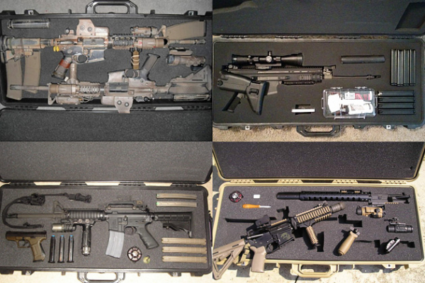 PELICAN 1700 Protector ハードケース ウレタン緩衝フォーム付き