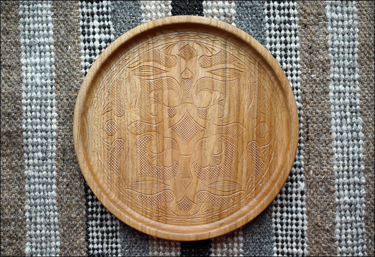 アイヌのイタ（盆） ｜ みんげい おくむら