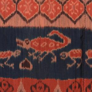 ポイント10倍】【送料無料】インドネシア スンバ島イカット 大 赤