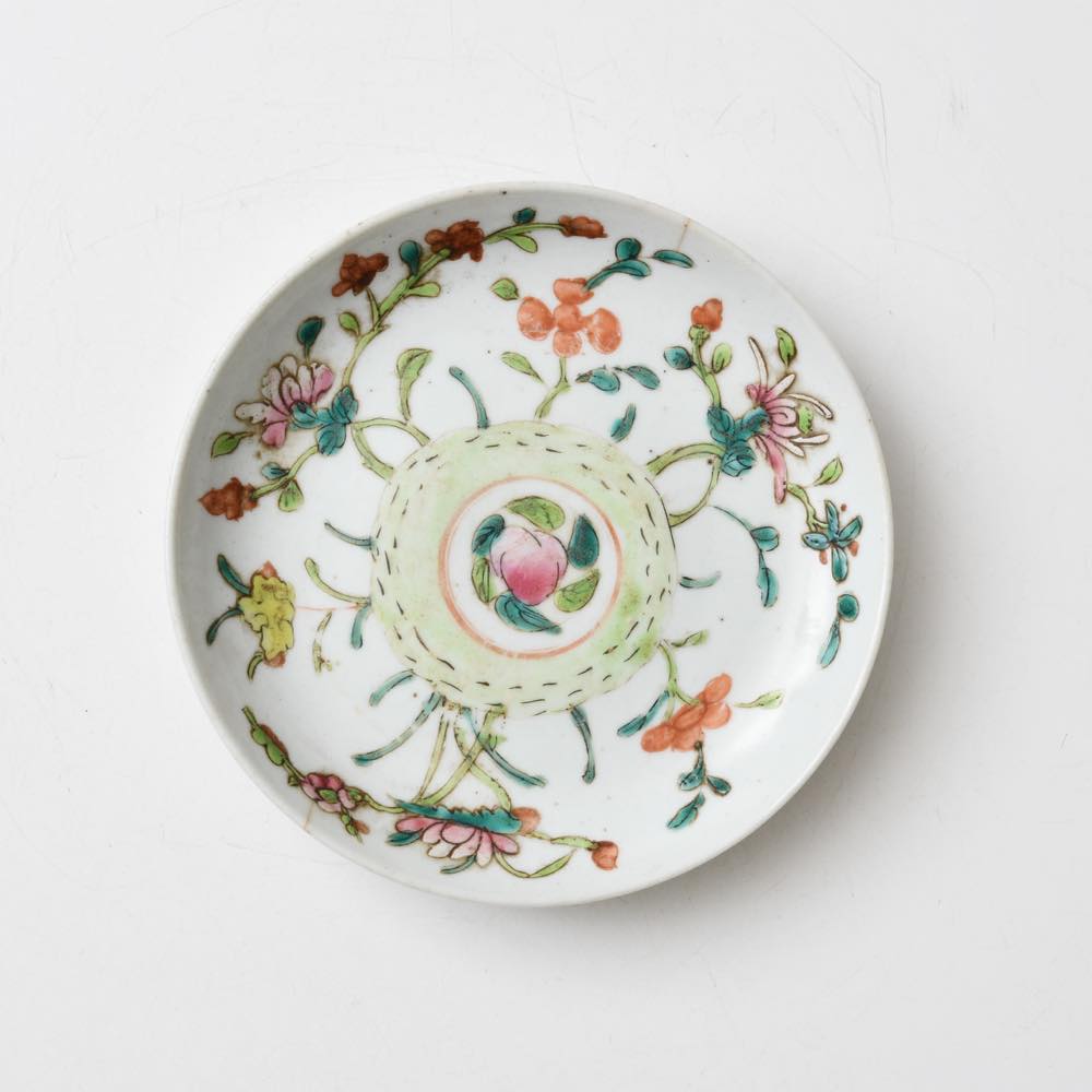 中国 景徳鎮 4.5寸皿 花 ｜ みんげい おくむら （日本と世界の民芸）