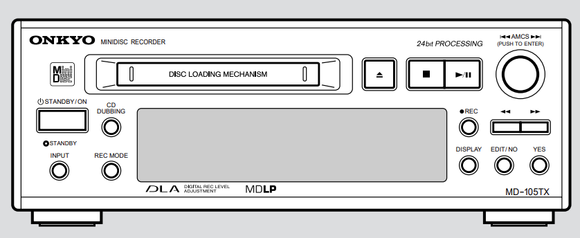 Onkyo MD-105TX [MiniDisc Wiki]