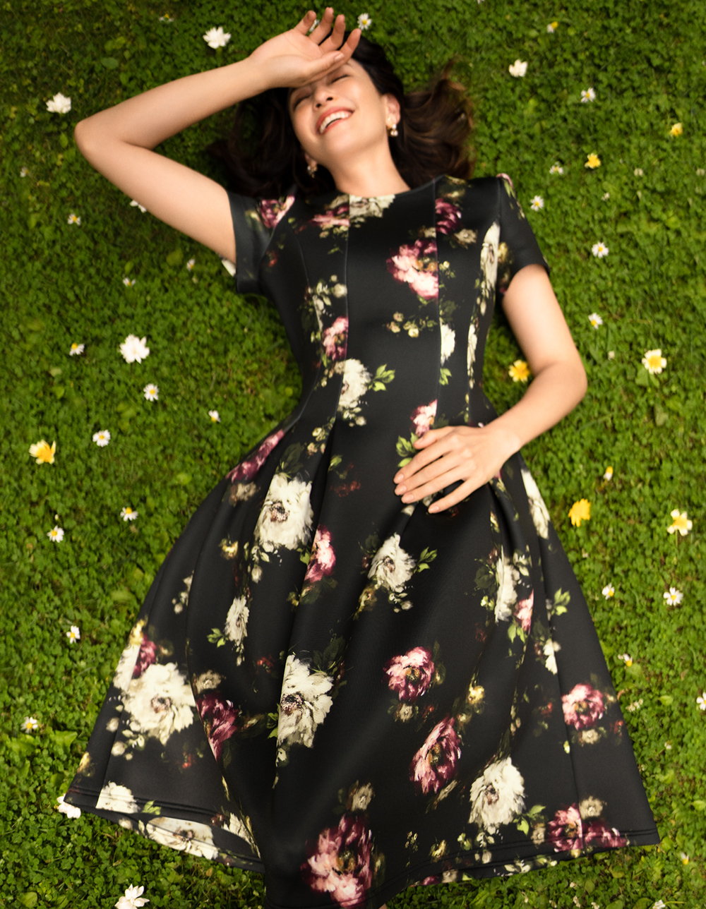 インクジェットフラワープリントドレス | msgracy