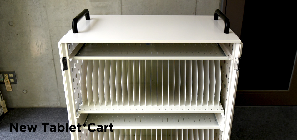 New Tablet*Cart タブレットを最大48台を保管できる充電保管庫