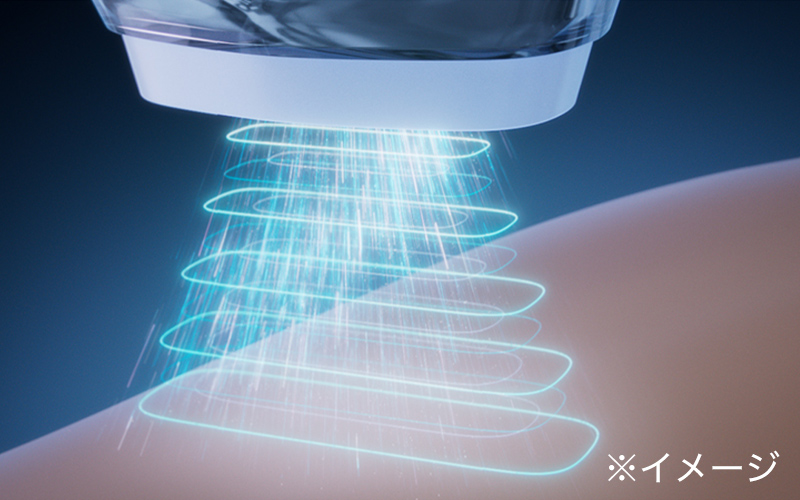 高速連続照射×冷却機能で、スピードも心地よさも叶える光美容器