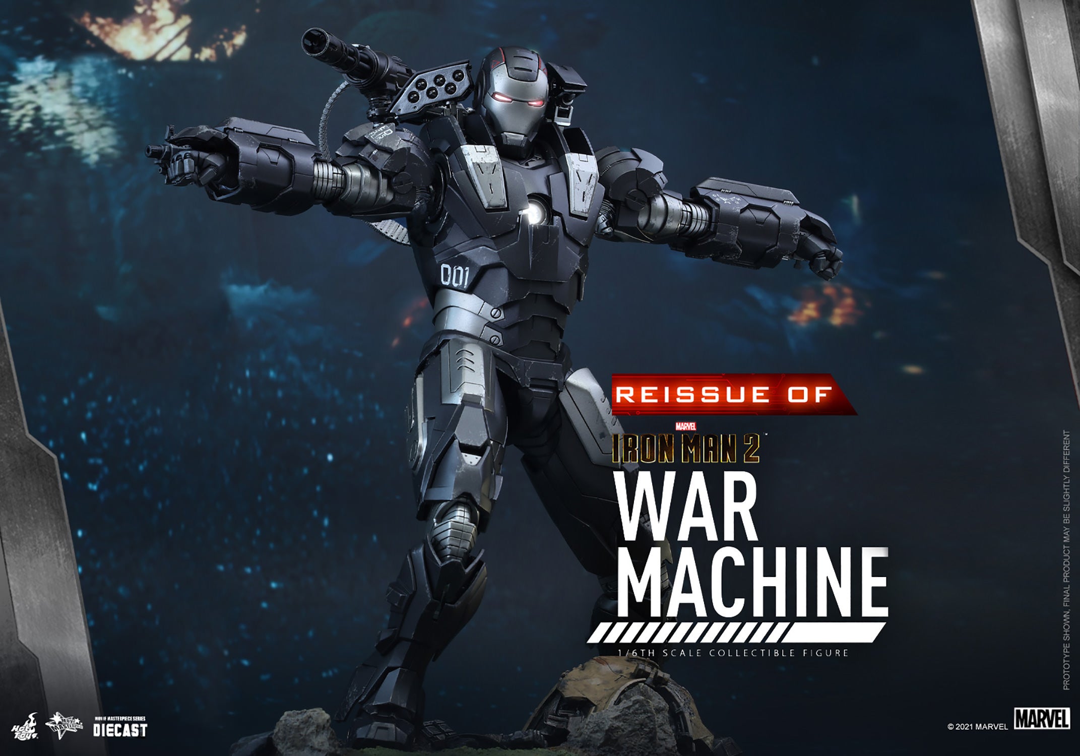 Hot Toys Iron Man War Machine 12.8 in Action Figure - 908445