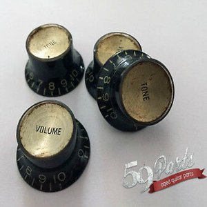 59PARTS / Gibson Top Hat Reflector Knobs/ノブ/ビンテージパーツ