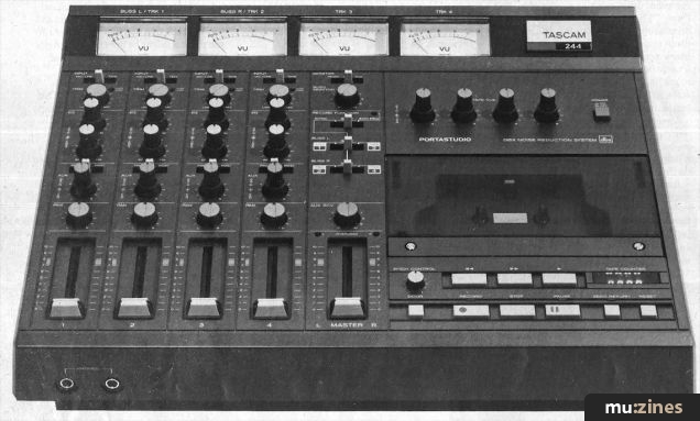 Teac 244 Portastudio, Fostex 250 Multitracker. (12T Jan 83)