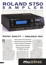 Roland S750 Sampler (SOS Oct 91)