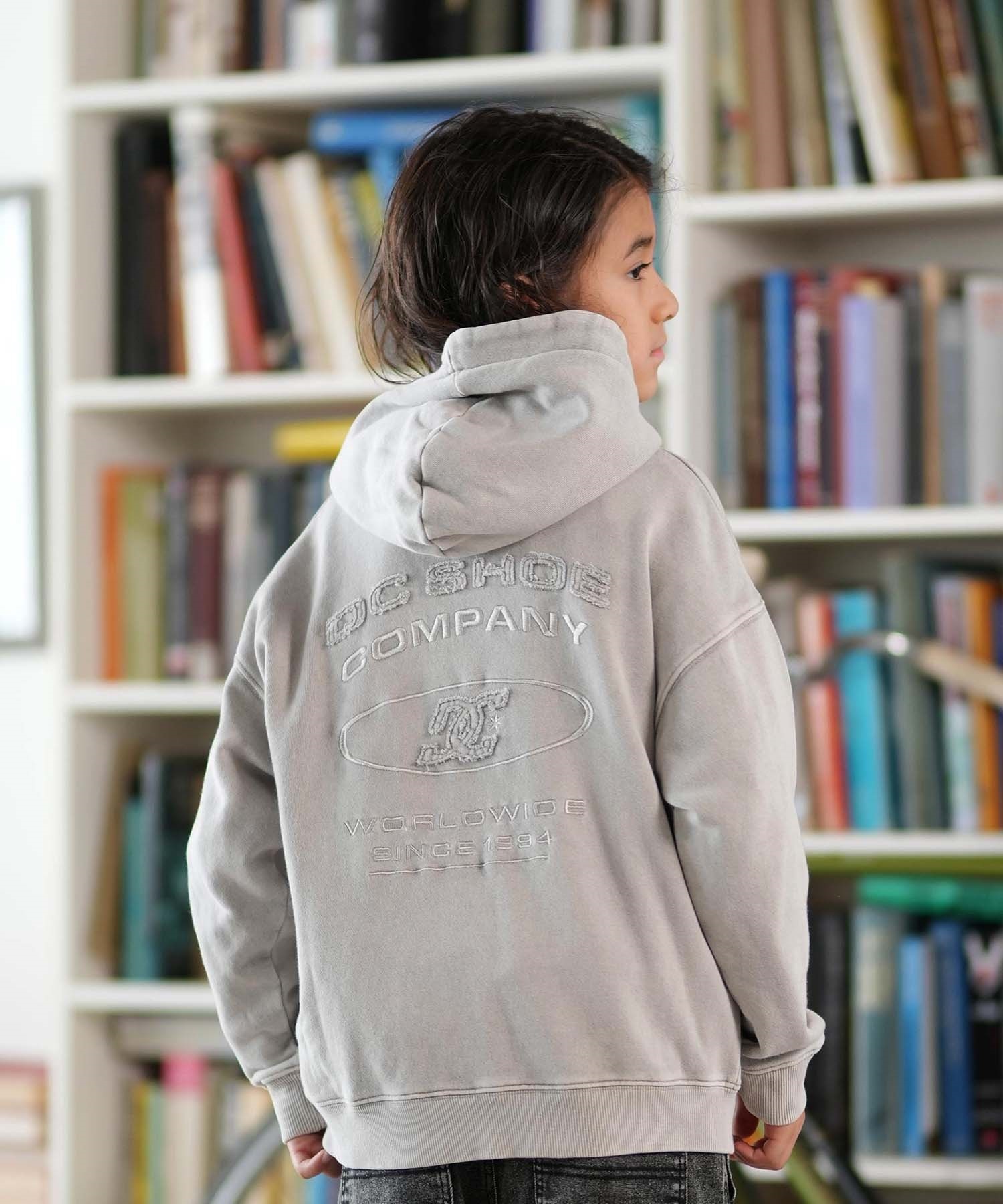 DC ディーシー ジップアップ パーカー キッズ ジュニア 子供 ダメージ