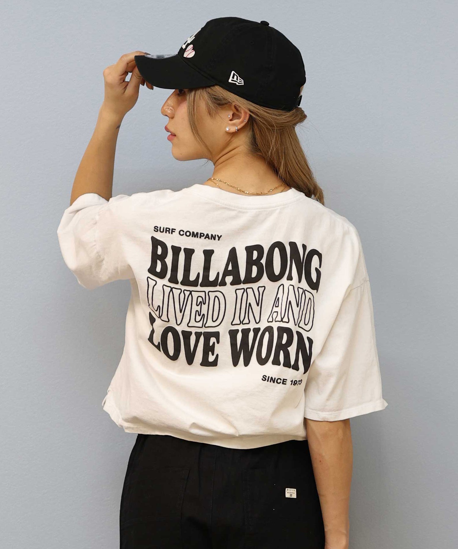 BILLABONG ビラボン 半袖 Tシャツ レディース バックプリント