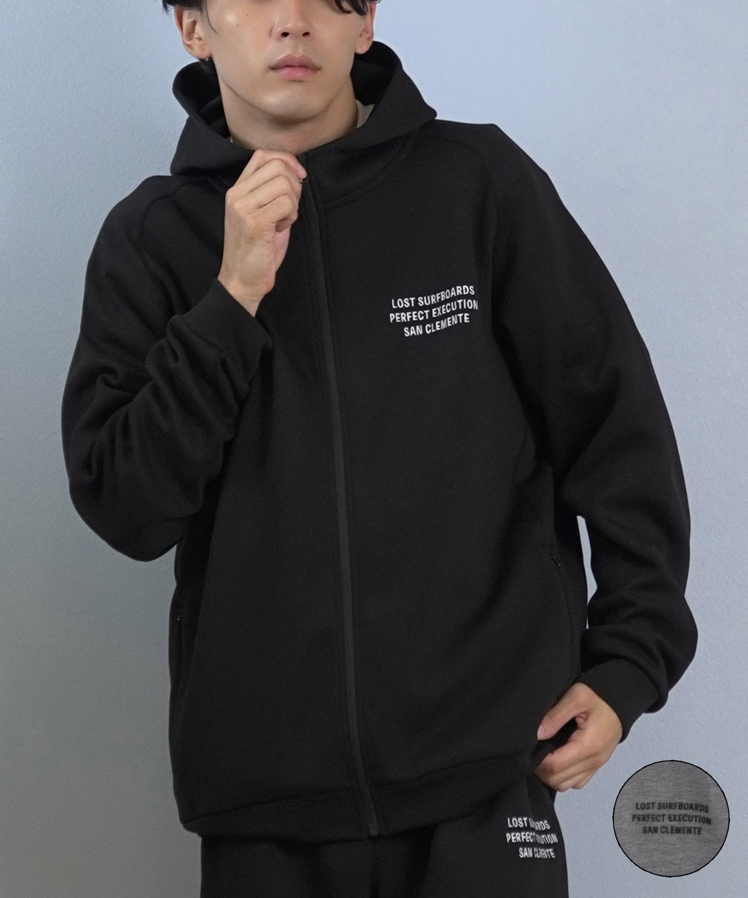 LOST ロスト ジップアップ パーカー メンズ スウェット フーディー
