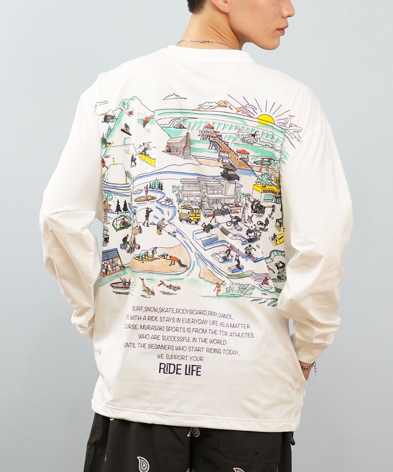 DEAR LAUREL ディアローレル 水着 ラッシュガード 長袖 Tシャツ ロンT