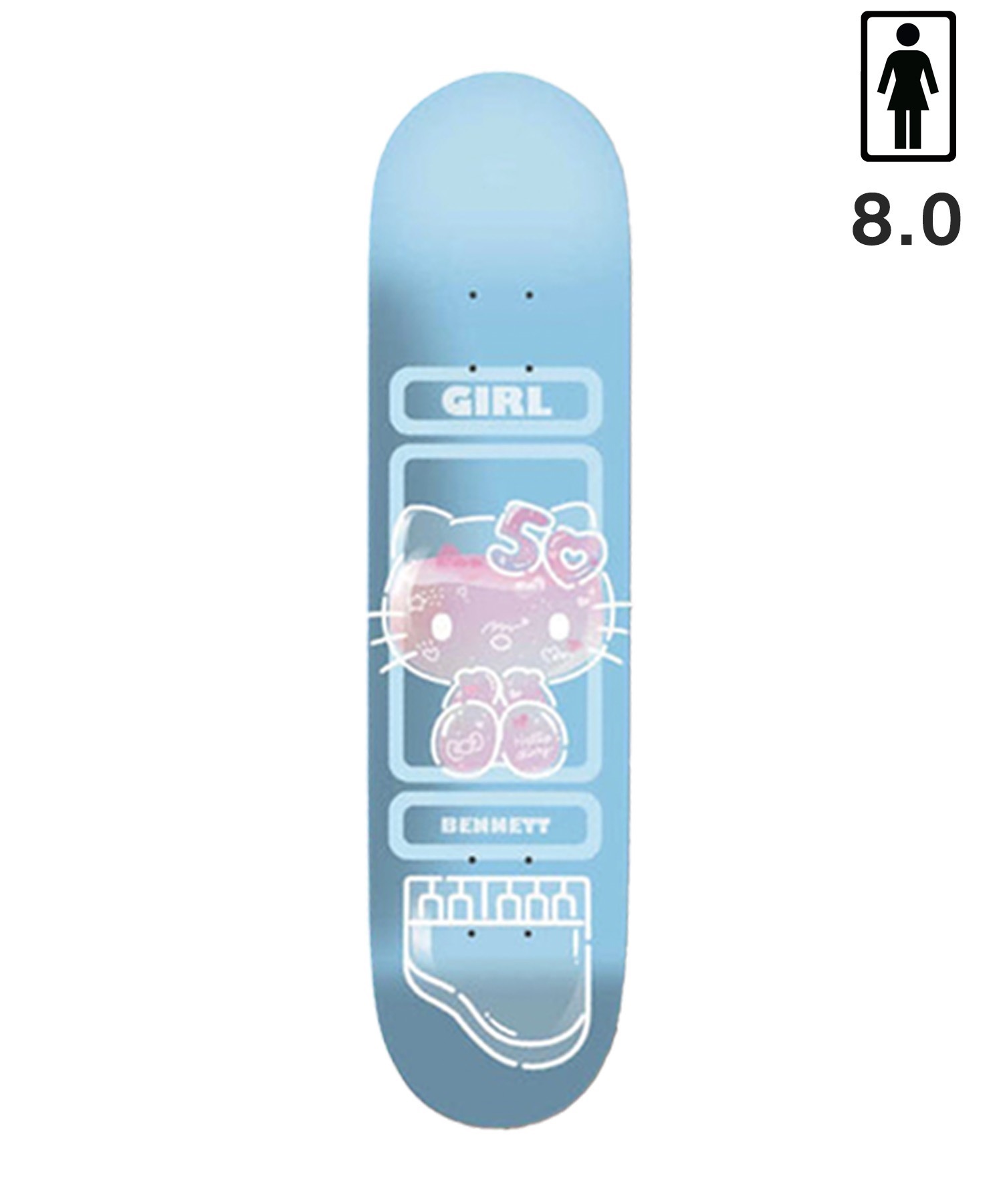 GIRL ガール スケートボード デッキ 8.0～8.5inch HELLO KITTY SERIES