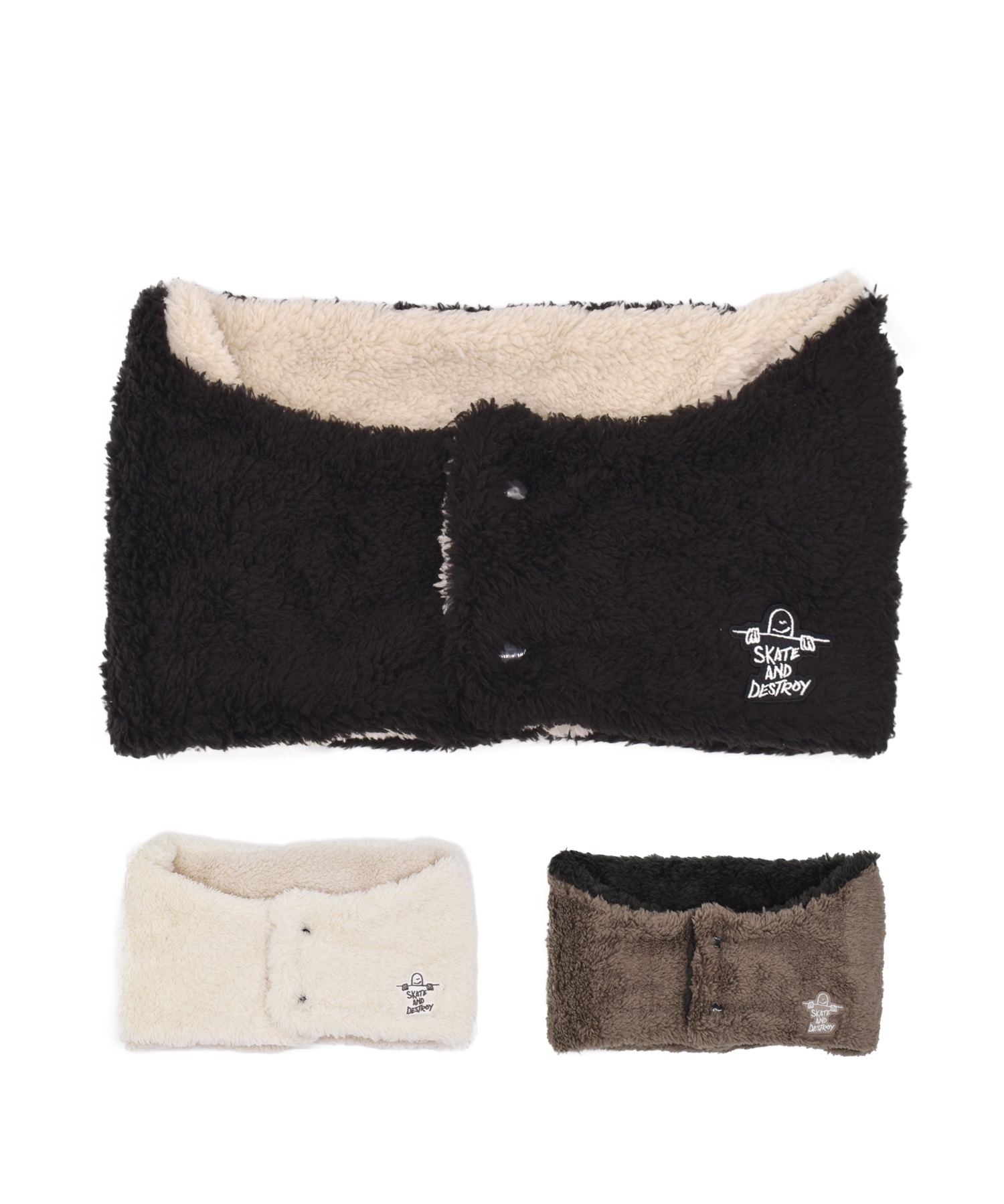 THRASHER スラッシャー ネックウォーマー 前開き ファー MAG LABEL