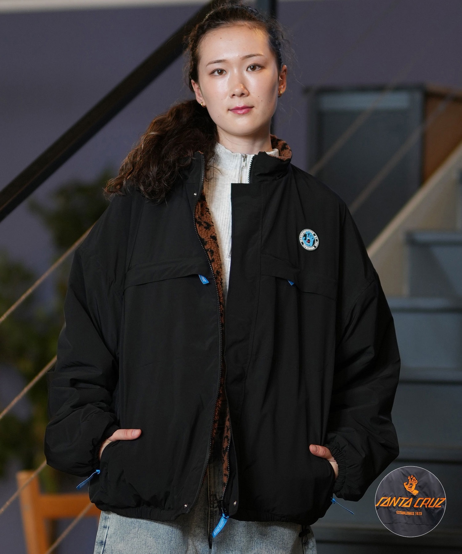 SANTACRUZ サンタクルーズ アウター ボアジャケット レディース