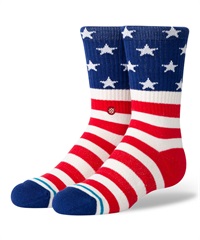 STANCE スタンス ソックス 靴下 キッズ クルー丈 アメリカ国旗 星条旗