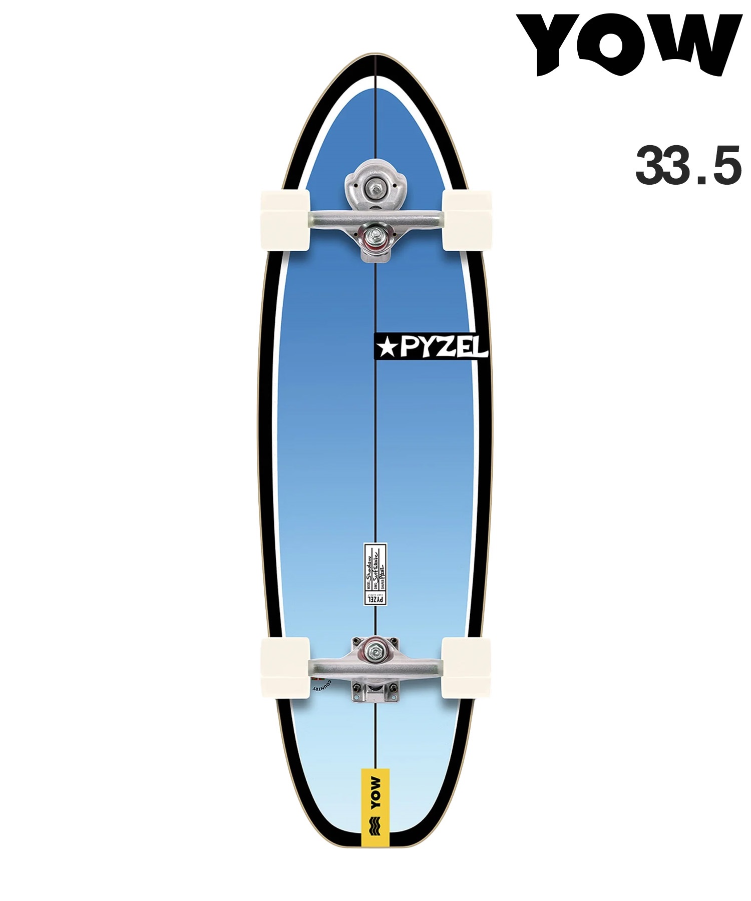YOW ヤウ ロング スケートボード コンプリート 33.5inch SHADOW