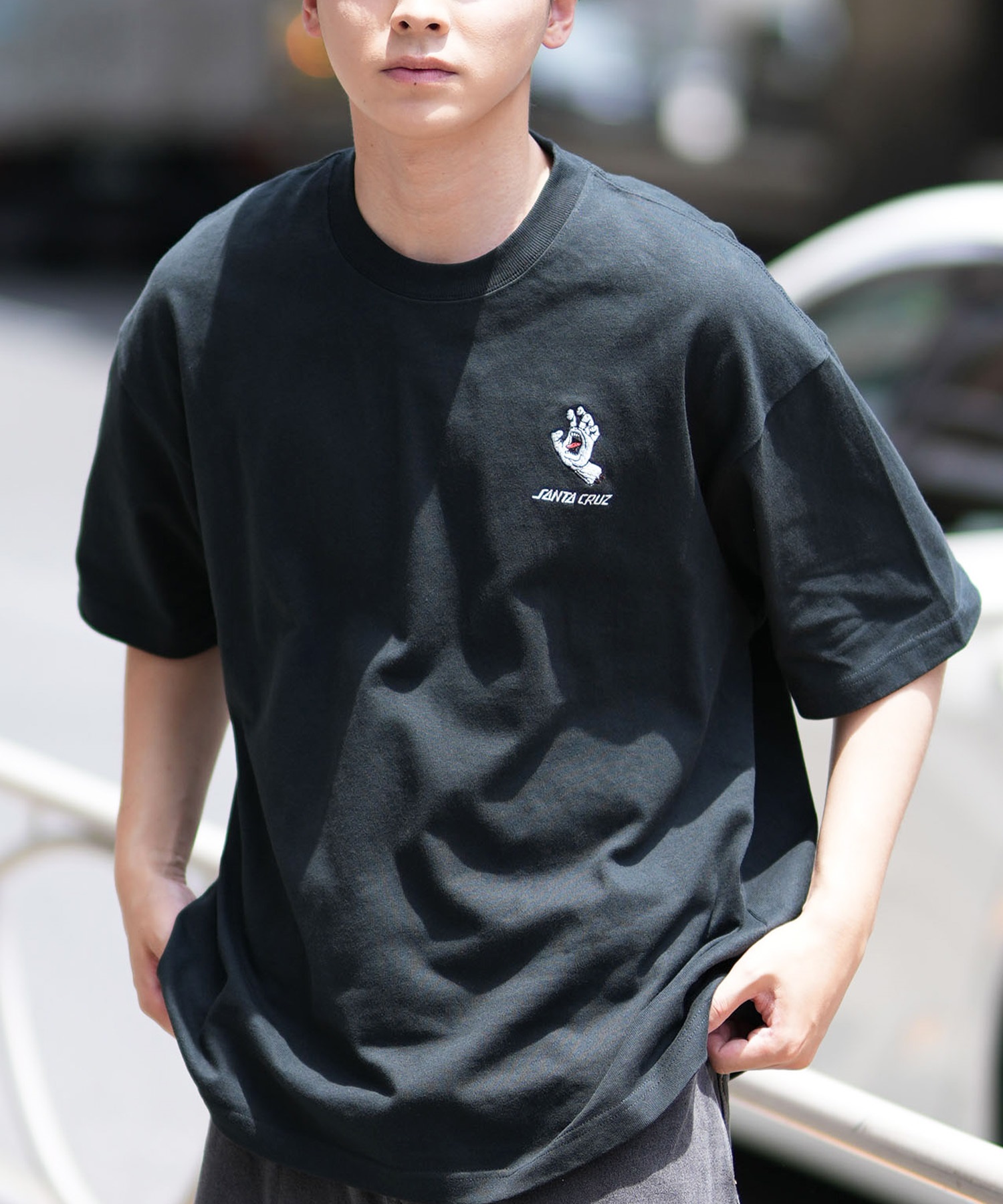 SANTACRUZ サンタクルーズ 半袖 Tシャツ メンズ ワンポイント ボックス