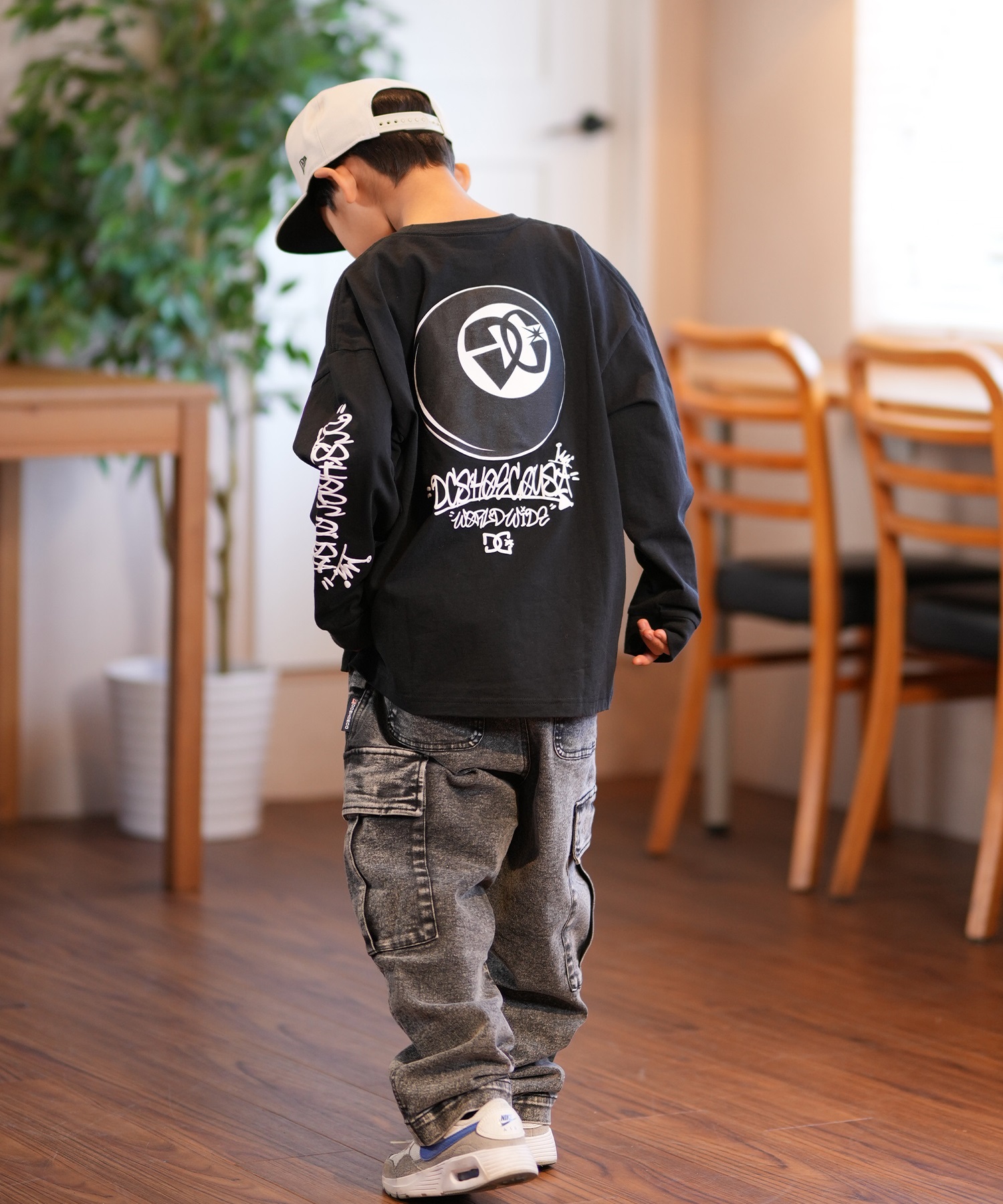DC ディーシー 長袖 Tシャツ キッズ ロンT バックプリント YLS251531