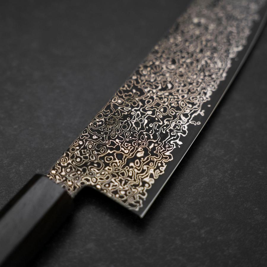 文化 SG-2 ブラックニッケルダマスカス 黒檀柄 180mm – MUSASHI