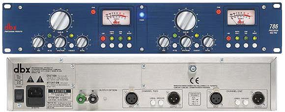 dbx 2ch プロフェッショナル マイクプリアンプ786新品生産完了品です