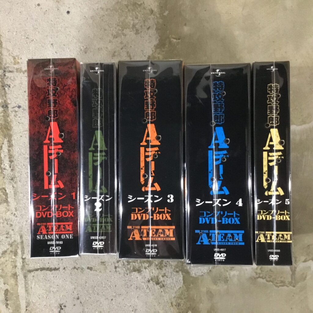 80年代の人気ドラマシリーズ「特攻野郎Aチーム」のDVDボックスが入荷