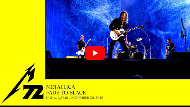 メタリカの最新ライヴ動画、「Fuel」「Fade To Black」公開！ | NEWS
