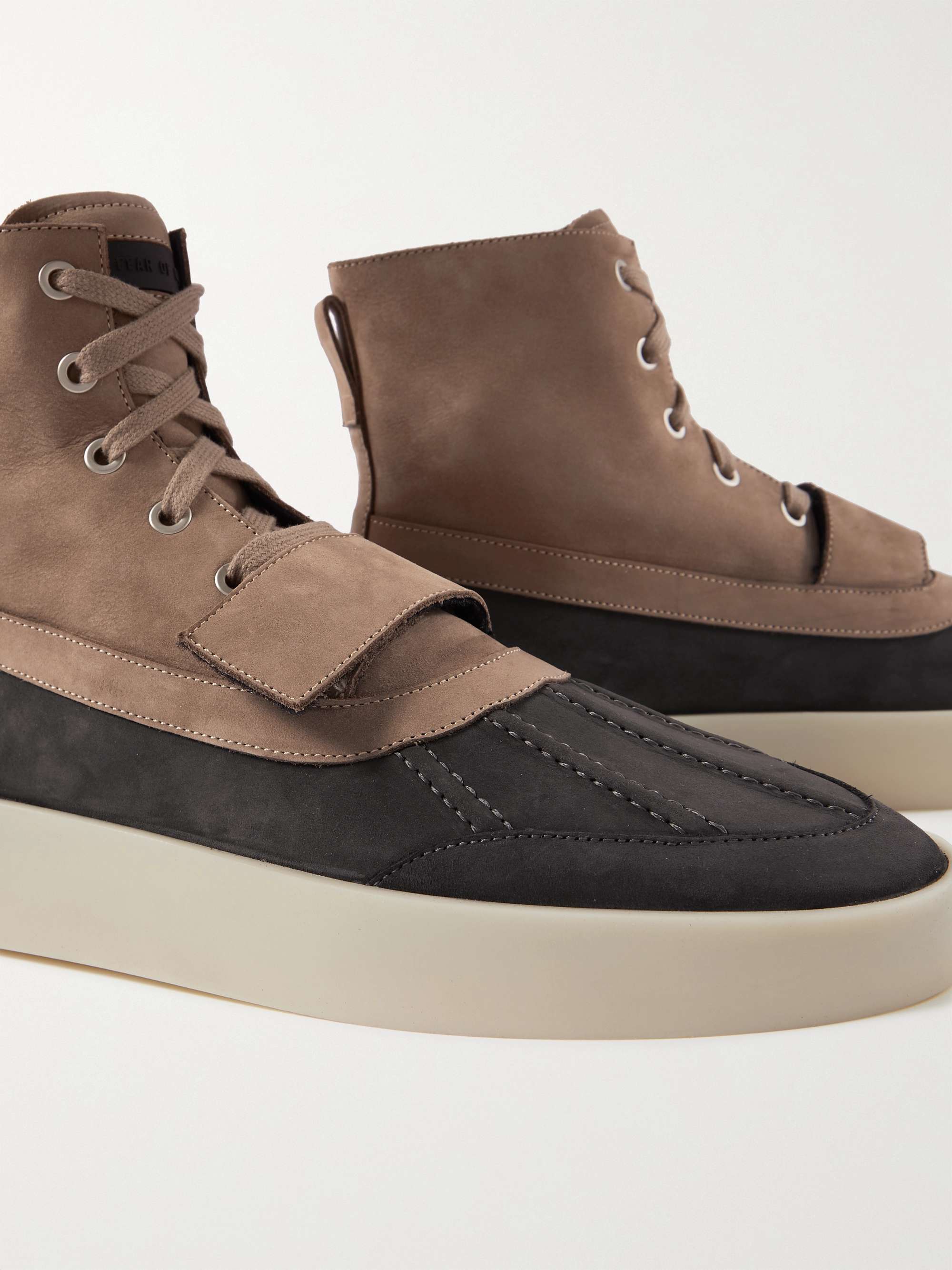 FEAR OF GOD Panelled Nubuck Duck Boots for Men | MR PORTER