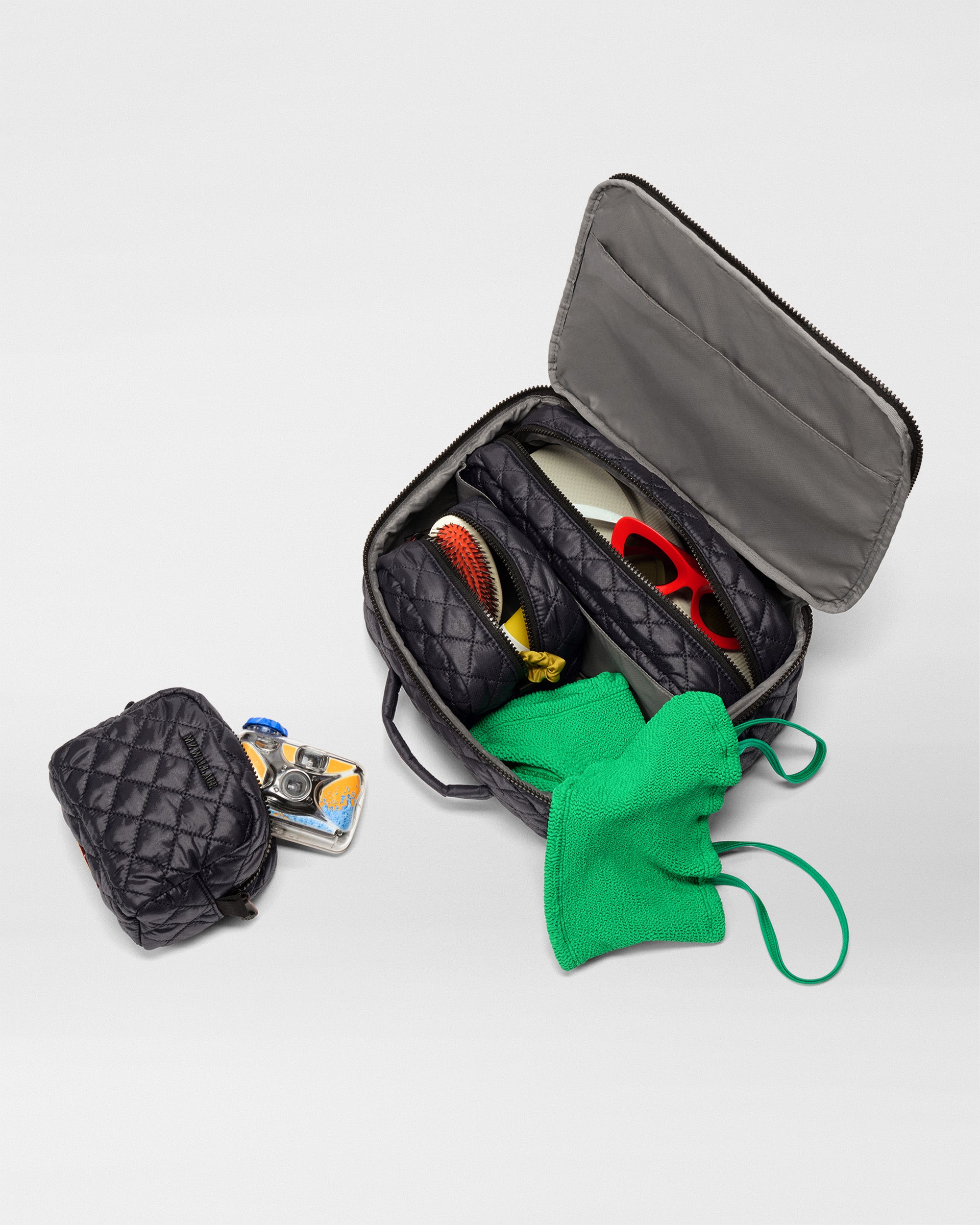 Quilted Black Packing Cubes | MZ Wallace